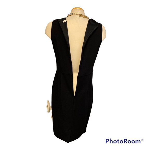DEX Dress Black & White Colour Block Sz Large Office Attire Stretchy - Picture 6 of 9